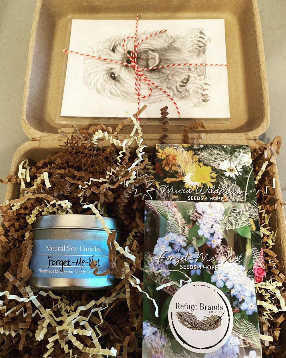 Three Soy Candles in Gift Set with Recycled Packaging