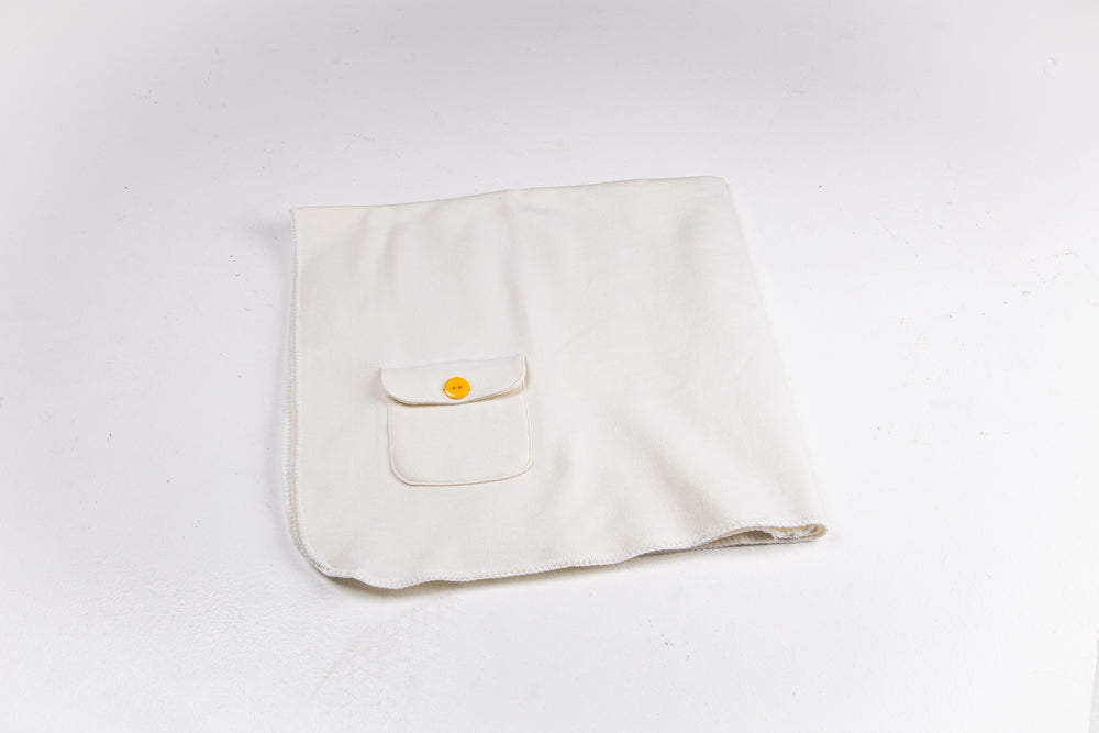 Refuge Brands Recycled/Sustainable Fleece Blanket With Pocket - Small 30" x 30".