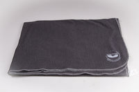 Load image into Gallery viewer, Fleece blankets made with 55% BCI cotton + 45% rPet from recycled bottles. 50” X 70&quot; 
